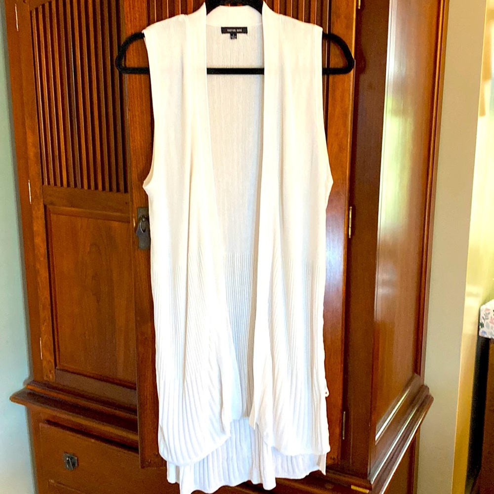 Verve Ami Women’s Sleeveless High/Lo(Slight) Vest Sz Large